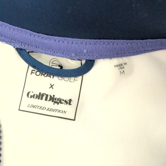 Foray Golf x Golf Digest Women's Printed Bomber Zip Jacket Size Medium - Retro - Picture 8 of 11